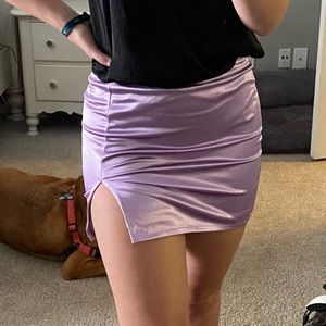 Purple Mini Skirt